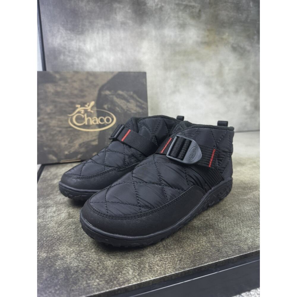 Chaco Ramble Puff Kid Black Slip On Shoes 3.5M Kids Insulated JCH180346